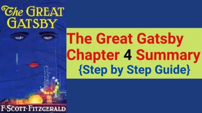 The great gatsby chapter 4 questions