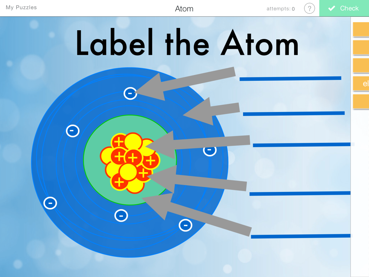 Name that atom worksheet answers