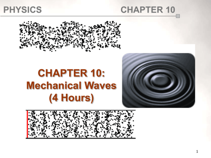 Section 17.2 properties of mechanical waves