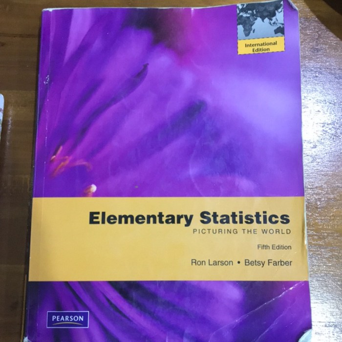Elementary statistics picturing the world 5th edition answers