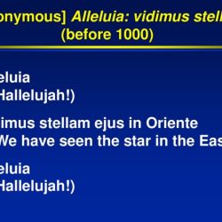 Stellam alleluia vidimus